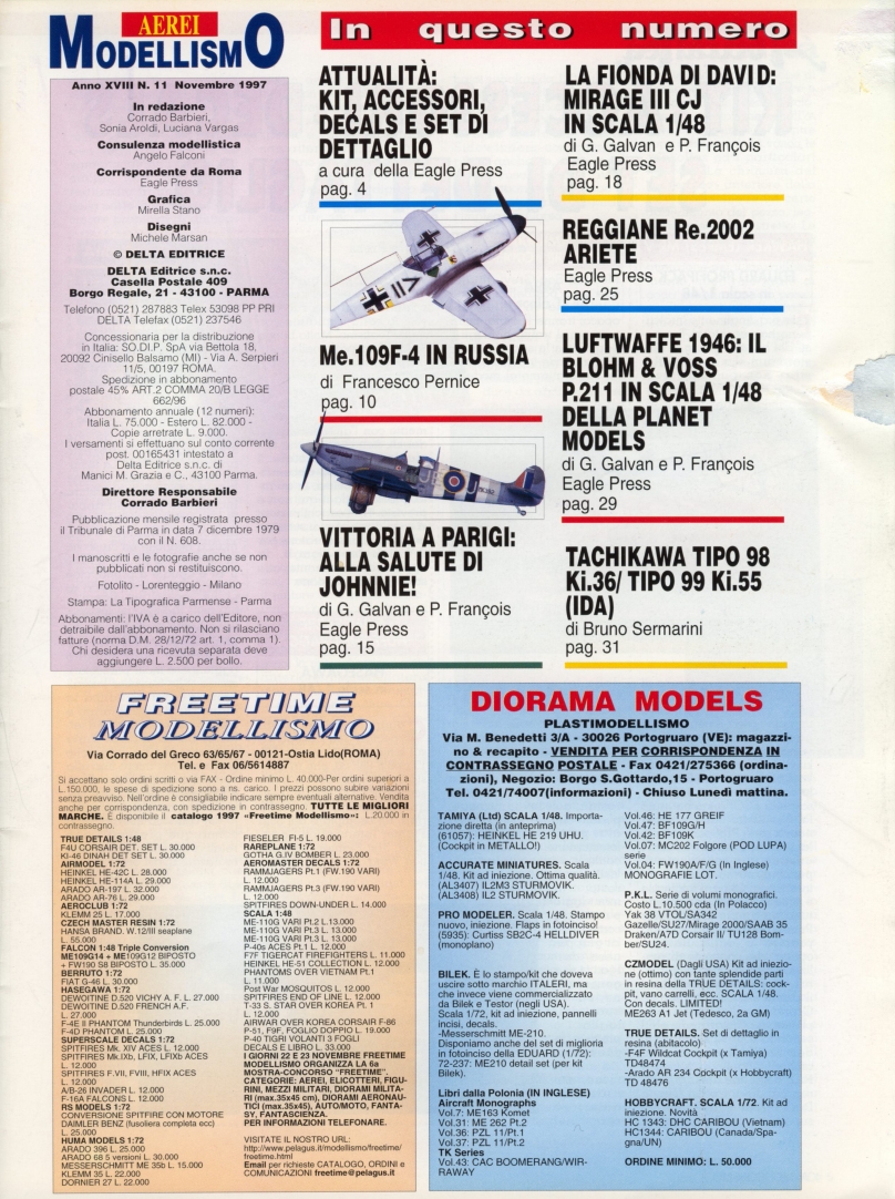Aerei Modellismo 1997-11